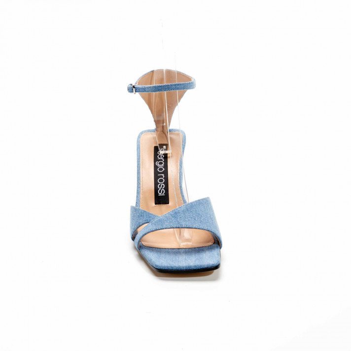 A91101 SANDALES BLEUES JEANS SERGIO ROSSI
