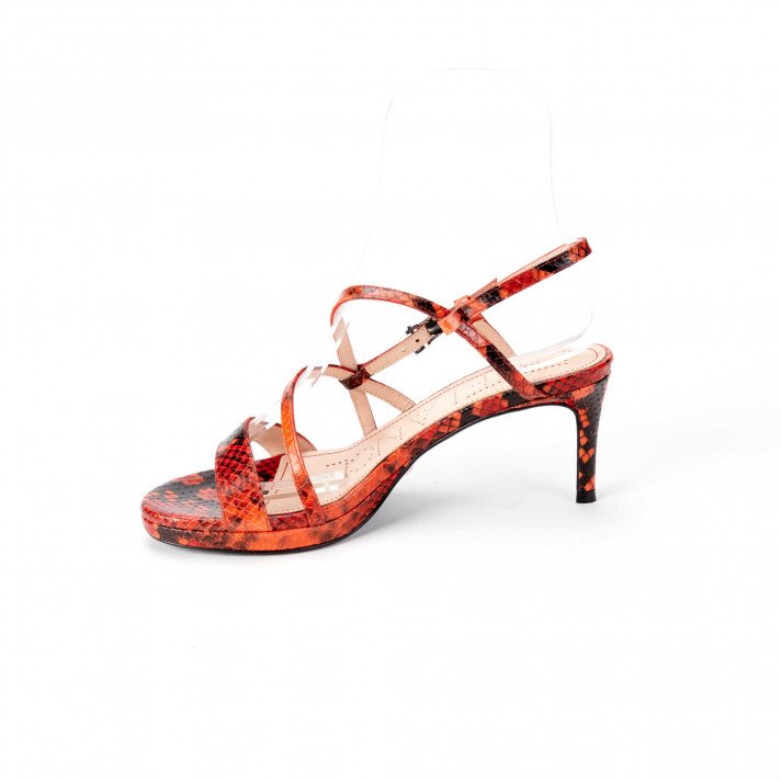 DITA 45 SANDAL SNAKE PRINT CORAIL FREELANCE