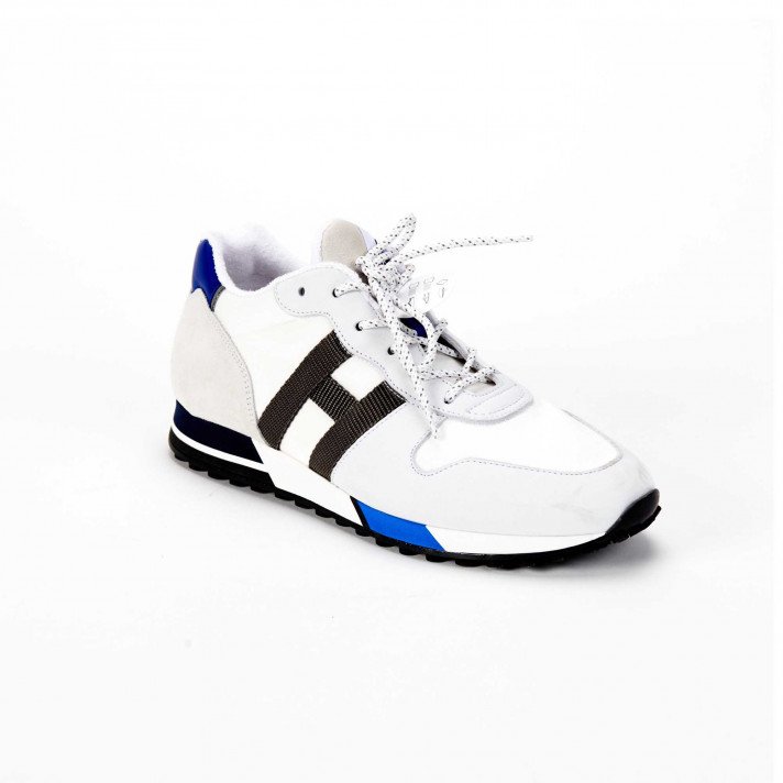 HXM3830 BASKETS BLANC/BLEU H GRIS HOGAN
