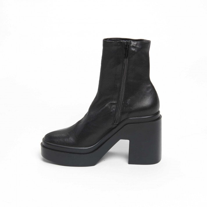 NINAA  BOOTS NOIRES TALON CLERGERIE