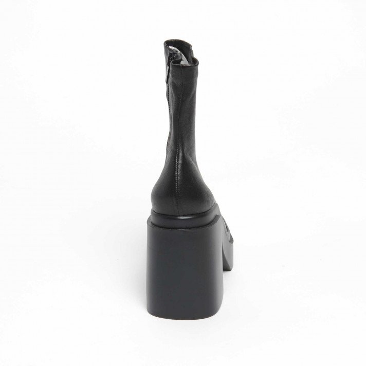 NINAA  BOOTS NOIRES TALON CLERGERIE