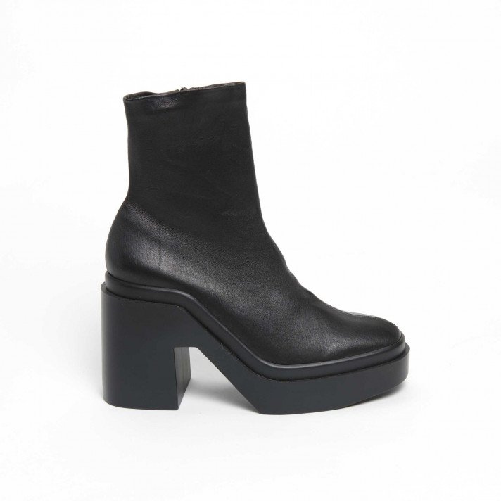 NINAA  BOOTS NOIRES TALON CLERGERIE