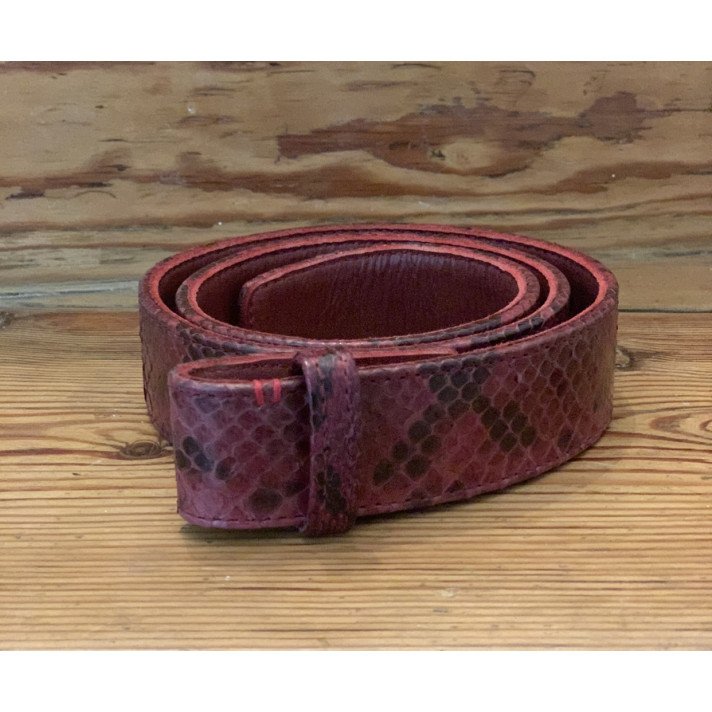 CEINTURE BORDEAUX PYTHON T3 CLARIS VIROT