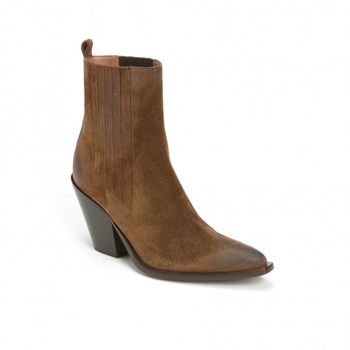 SR 3872 BOOTS TALON ELASTIQUE MARRON SARTORE