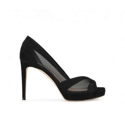 A95440 ESCARPIN PLATEAU NOIR SERGIO ROSSI