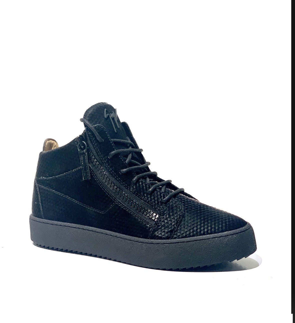 GUZMAN RU 10002 BASKETS HAUTES NOIRES HOMME GIUSEPPE ZANOTTI