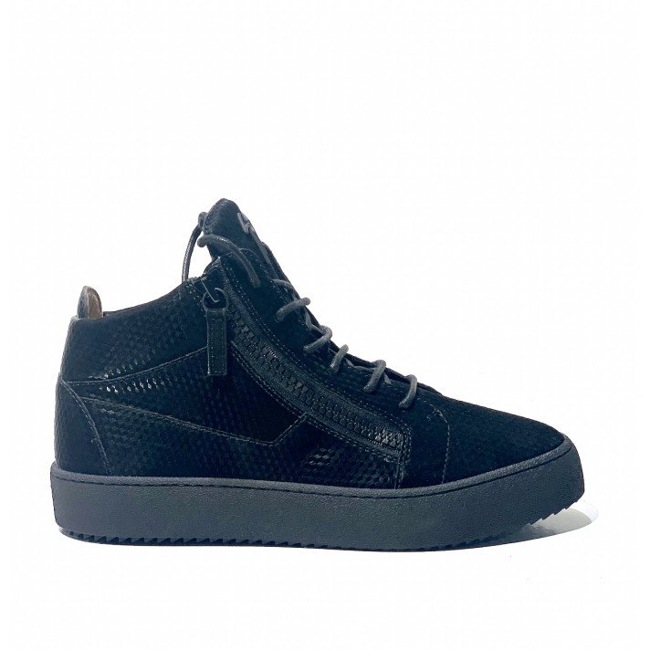 GUZMAN RU 10002 BASKETS HAUTES NOIRES HOMME GIUSEPPE ZANOTTI