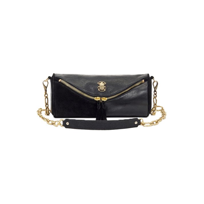 SAC CUIR GASTON NOIR CLARIS VIROT