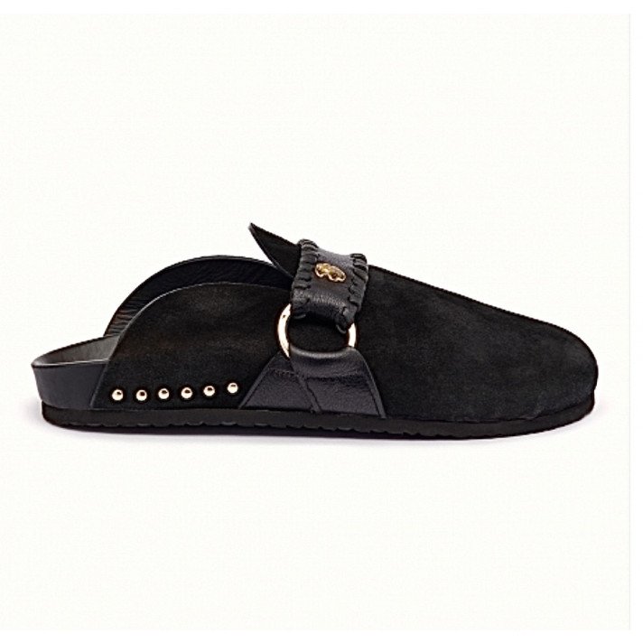 MULES GEORGETTE NOIR CLARIS VIROT