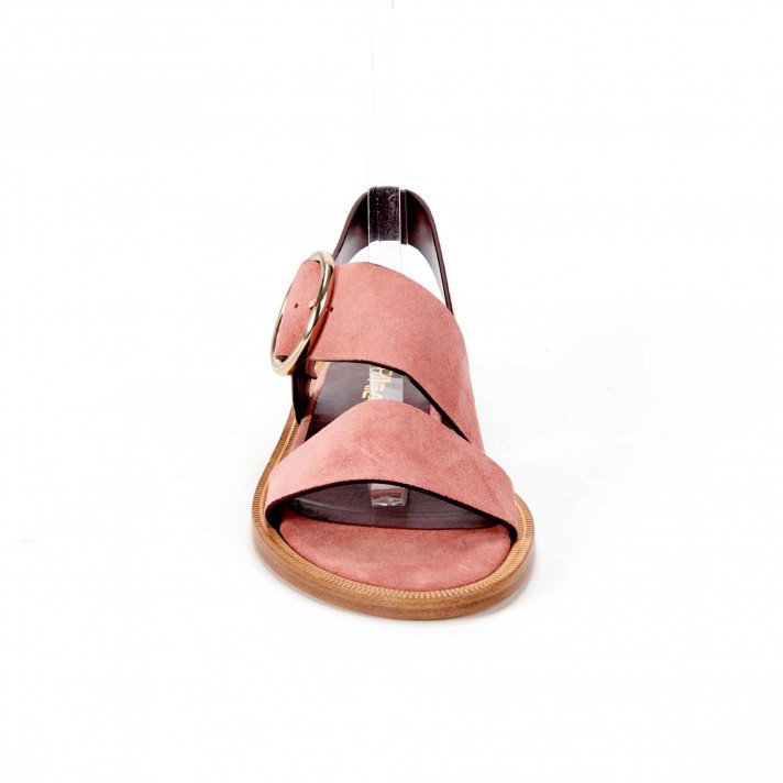 TRAVERS SANDALES PLATES ROSEE AVRIL GAU