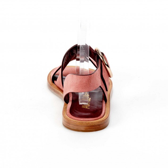 TRAVERS SANDALES PLATES ROSEE AVRIL GAU