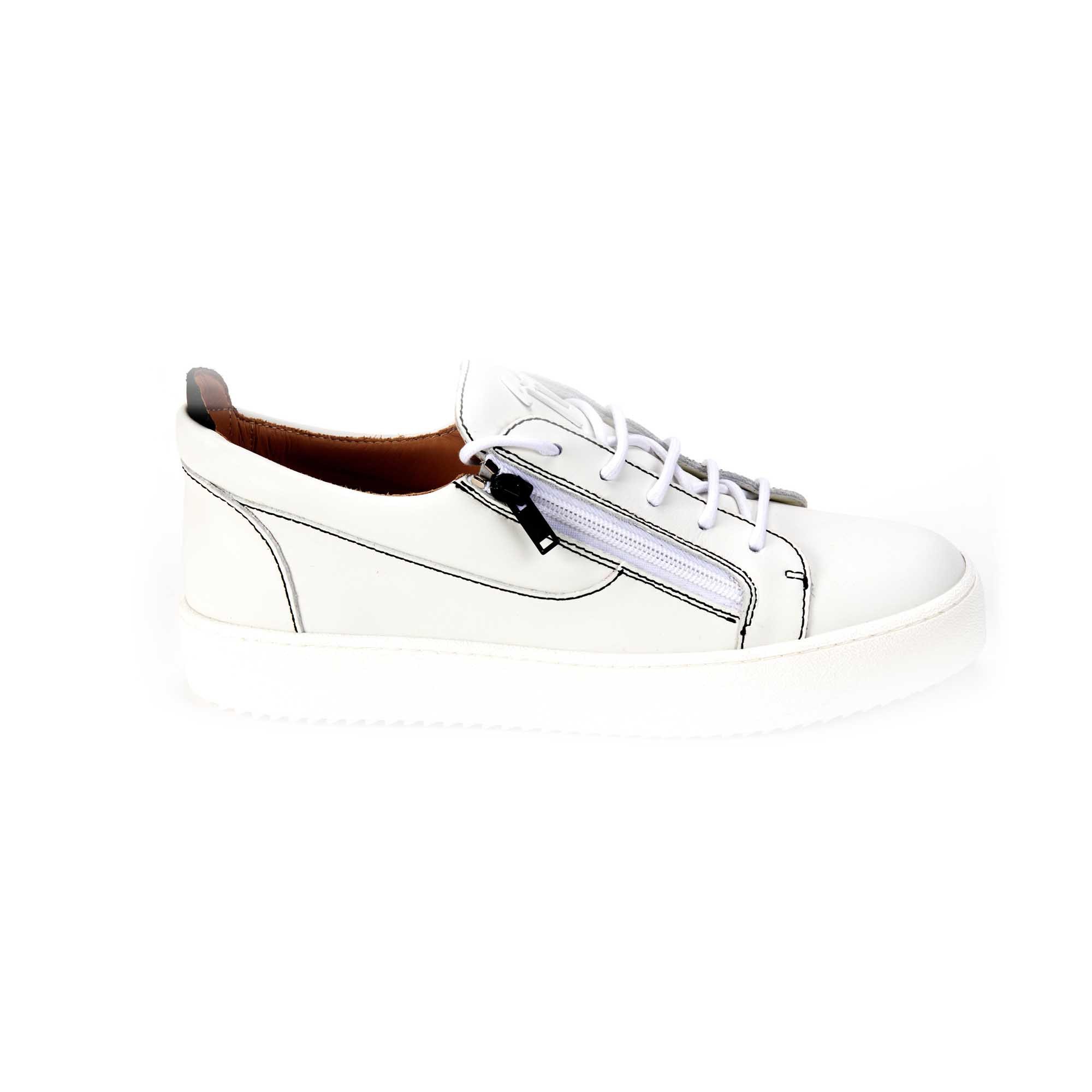 MAY BIREL BASKET HOMME BLANC GIUSEPPE ZANOTTI