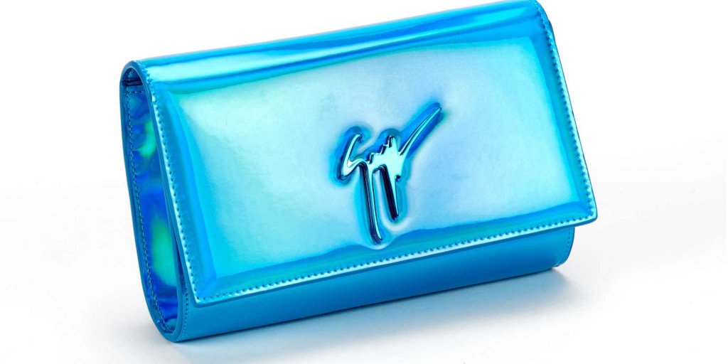 BORSE SAC POCHETTE CLEOPATRA BLEU TURQUOISE GIUSEPPE ZANOTTI