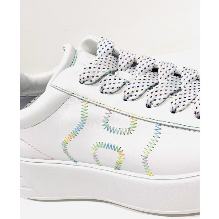 HXW5620 BASKETS REBEL BLANC /MULTICO HOGAN