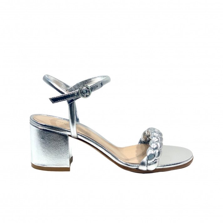 CRUZ SANDAL ARGENT GIANVITO ROSSI