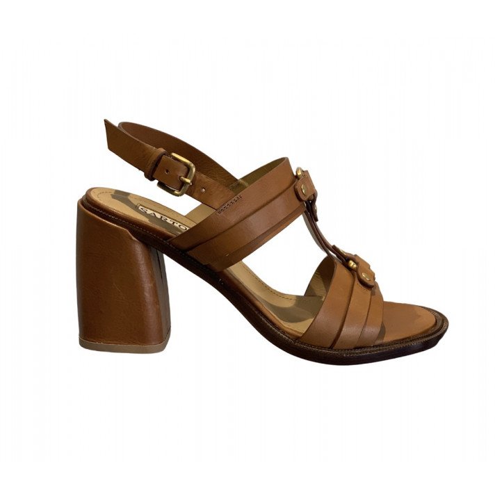 SR413004 SANDALES TALON COGNAC SARTORE