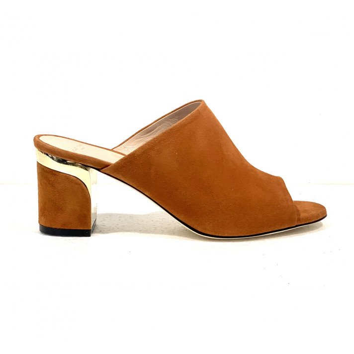 CHARLOTTE MULES TALON TANGERINE VIOLET TOMAS