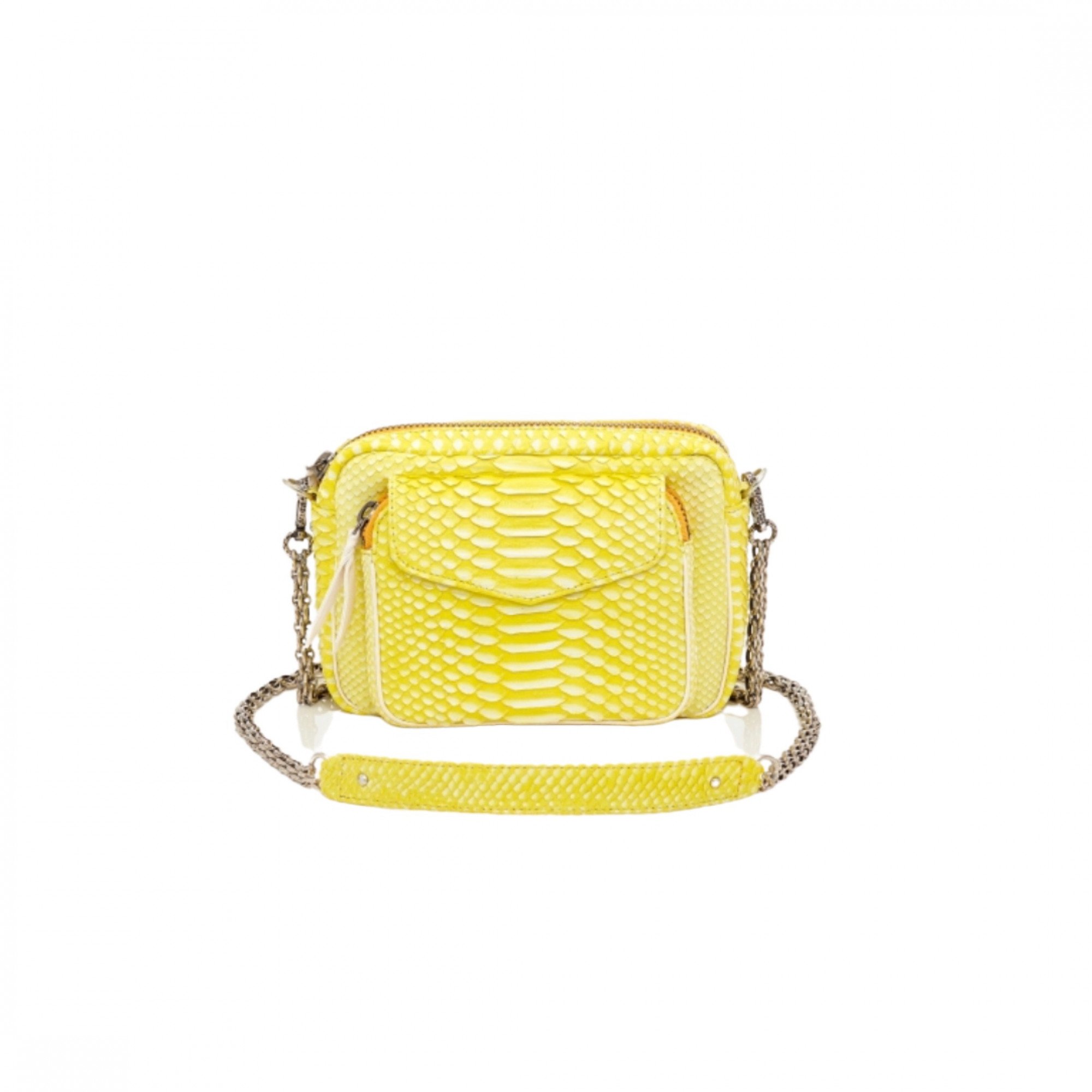 Sac python jaune sale