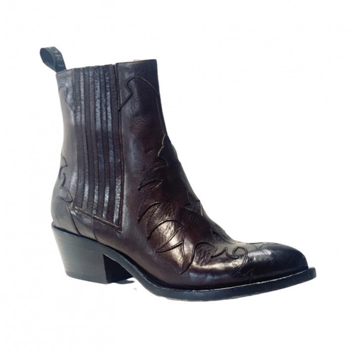 SR3645 BOOTS FLAMMES  MARRON SARTORE