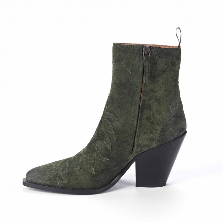 SR 366605 BOOTS FLAMMES VERT FORET SARTORE