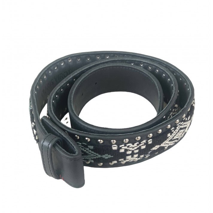 CEINTURE SUMBA NOIR CLOU T2 CLARIS VIROT