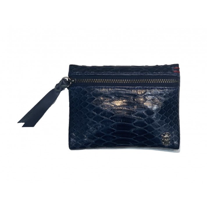 PORTEMONNAIE OLIVIA NAVY SCARABEE CLARIS VIROT