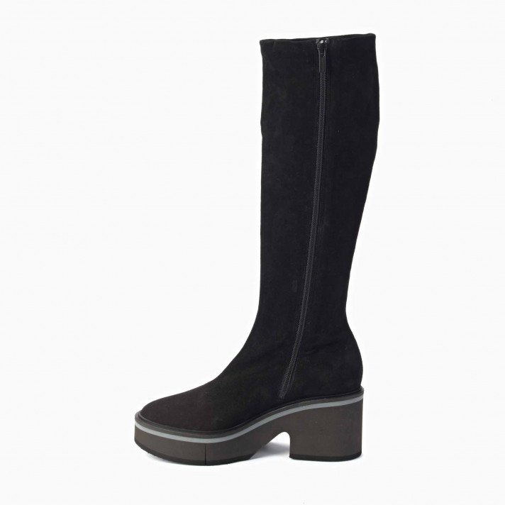 ANKI BOTTES STRETCH NOIR CLERGERIE