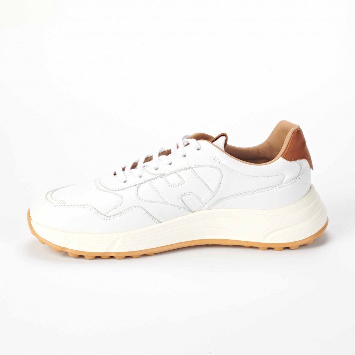 HXM 5630 SNEAKERS BLANC /CAMEL HOMME HOGAN