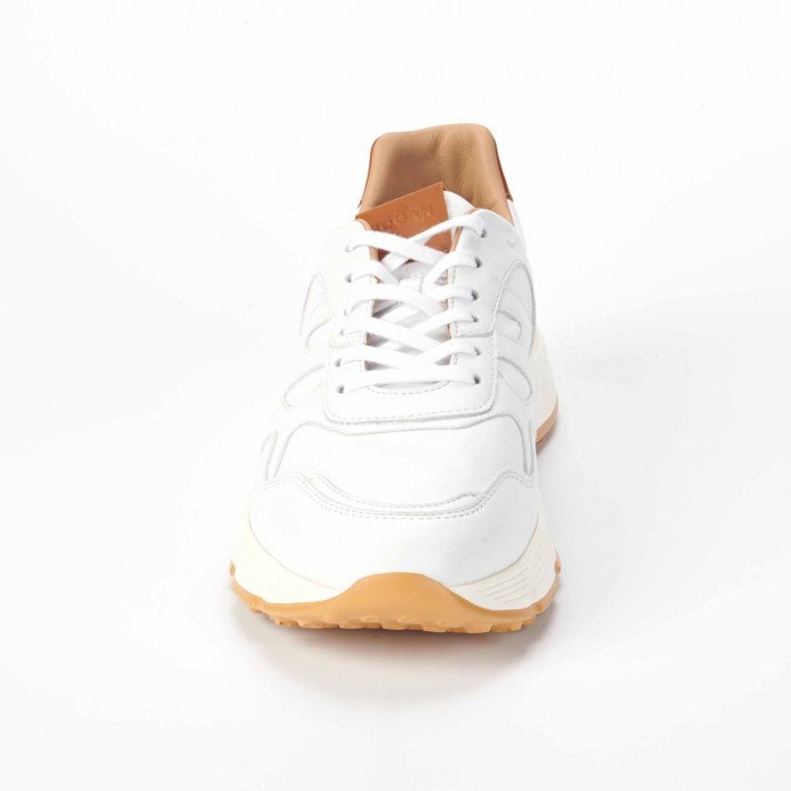 HXM 5630 SNEAKERS BLANC /CAMEL HOMME HOGAN