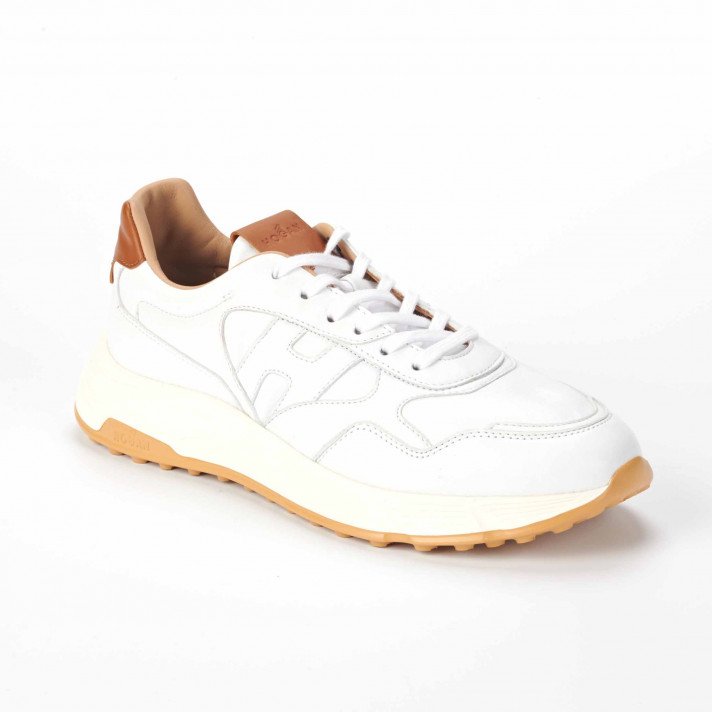 HXM 5630 SNEAKERS BLANC /CAMEL HOMME HOGAN