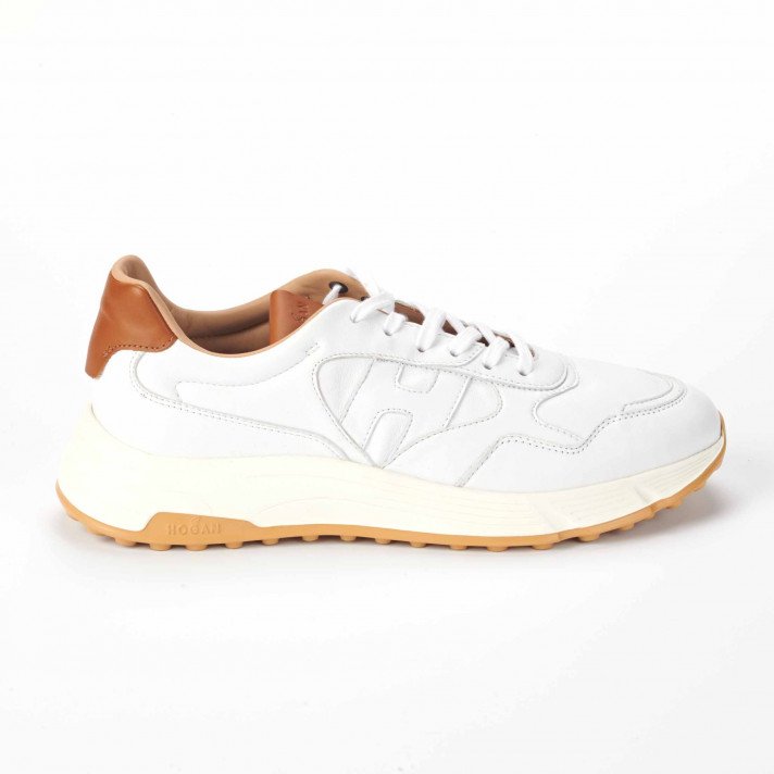 HXM 5630 SNEAKERS BLANC /CAMEL HOMME HOGAN