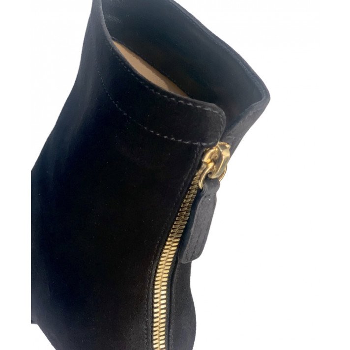 G73111 BELLAMY BOOTS SUEDE NOIR GIANVITO ROSSI