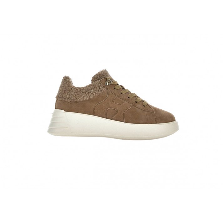 HXW5620 SNEAKERS REBEL BEIGE FOURREES HOGAN