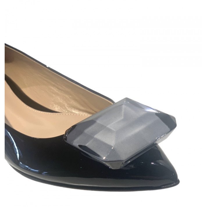 JAIPUR PUMP BALLERINE NOIR VERNIS GIANVITO ROSSI