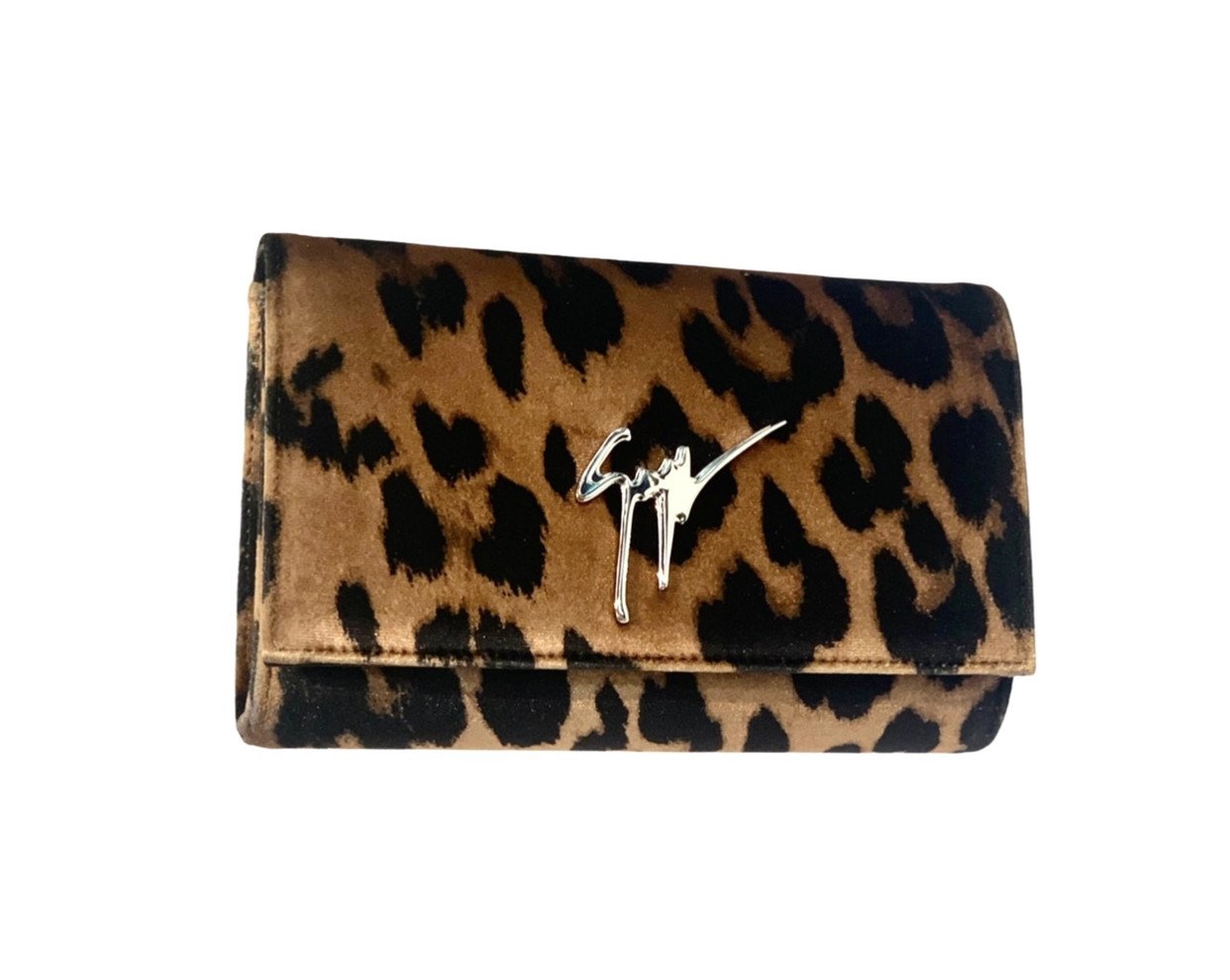 Giuseppe Zanotti Cleopatra Leopard-print Clutch Bag in Brown