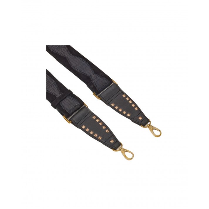 BANDOULIERE LEZARD NOIR CLARIS VIROT