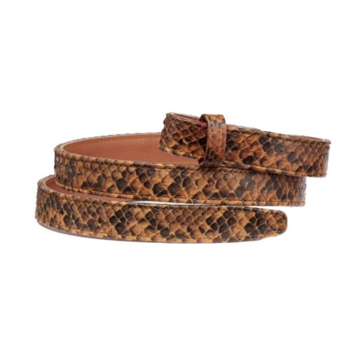 BABY CEINTURE FINE PYTHON MOKA T1 CLARIS VIROT