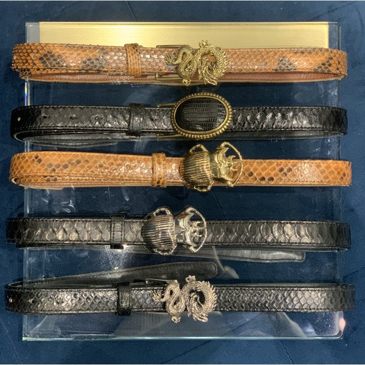 BABY CEINTURE FINE PYTHON MOKA T1 CLARIS VIROT