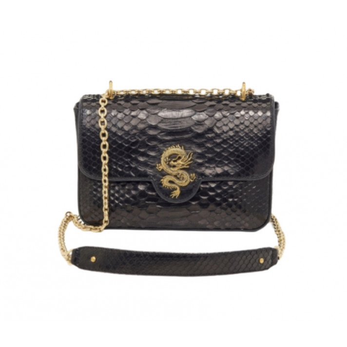 SAC PYTHON AVA MEDIUM NOIR DRAGON CLARIS VIROT