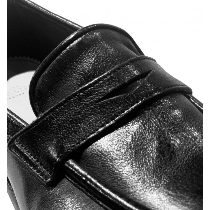 8460 MOCASSINS NOIR BUFALO STURLINI