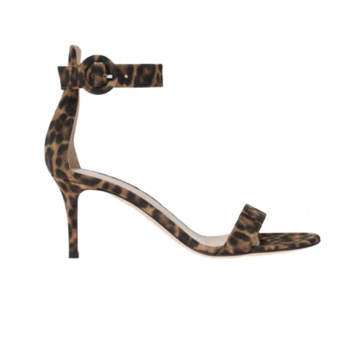 PORTOFINO SANDAL70 LEOPARD GIANVITO ROSSI