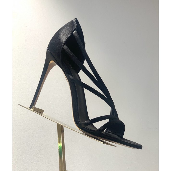 SCARLETT SANDALES SATIN NOIR LE SILLA