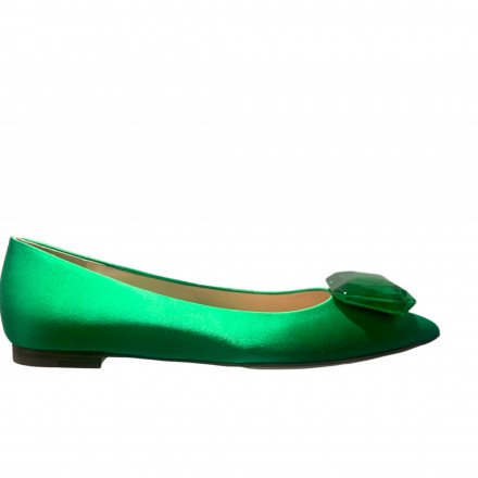 JAIPUR BALLERINE VERTE GIANVITO ROSSI