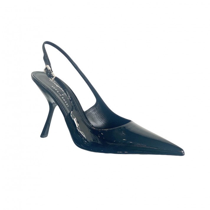 BO3640 SLINGBACK NOIR SERGIO ROSSI