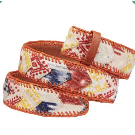 CEINTURE  TIMOR ROUGE PATCHWORK T1 CLARIS VIROT