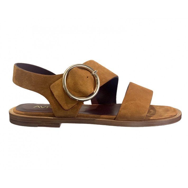 TRAVERS SANDALES COGNAC AVRIL GAU