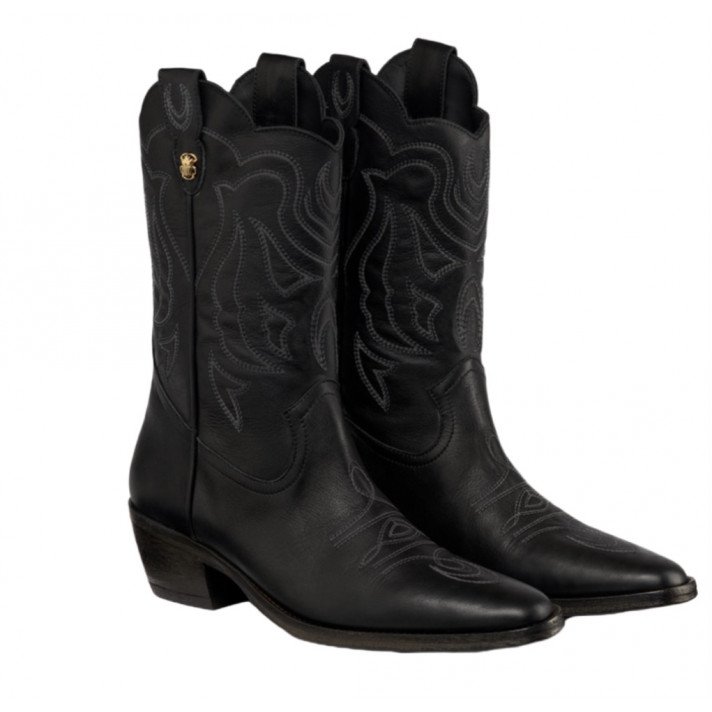 LUCIENNE MI-BOTTES NOIRES CLARIS VIROT