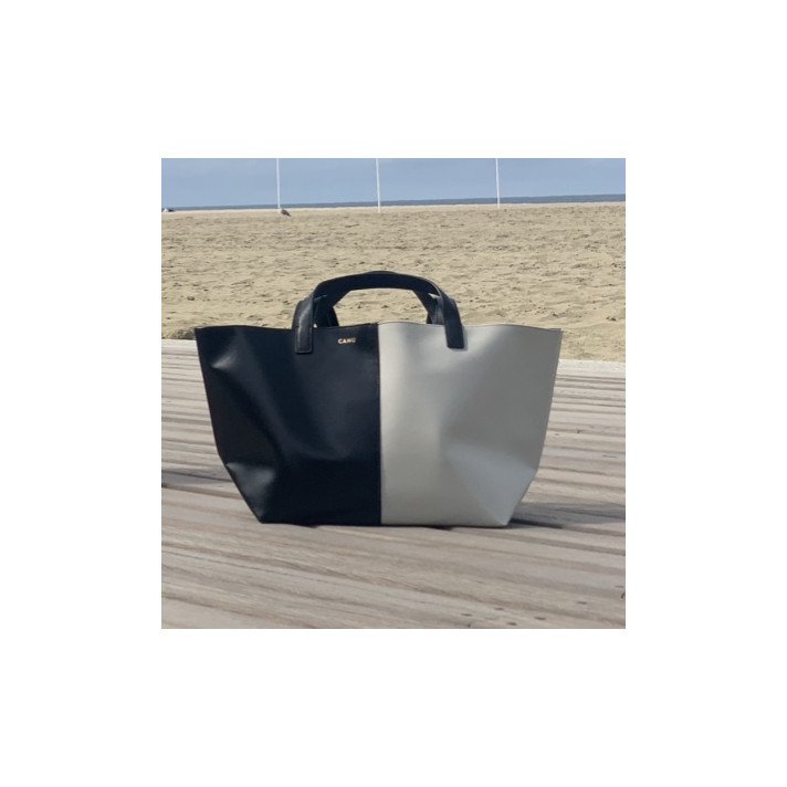 LE PRATIQUE BIGOUT SMALL LIGHT GREY BLACK CAHU