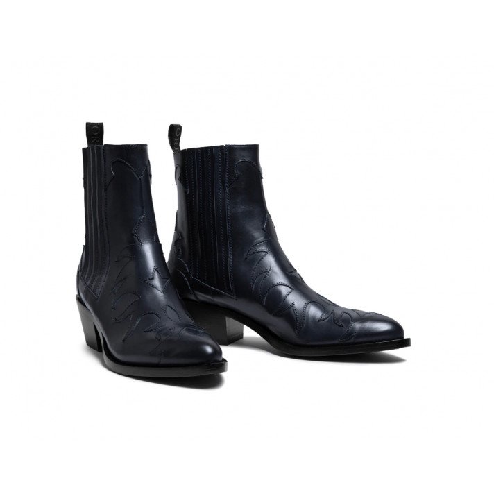 SR3645 BOOTS FLAMMES NAVY SARTORE