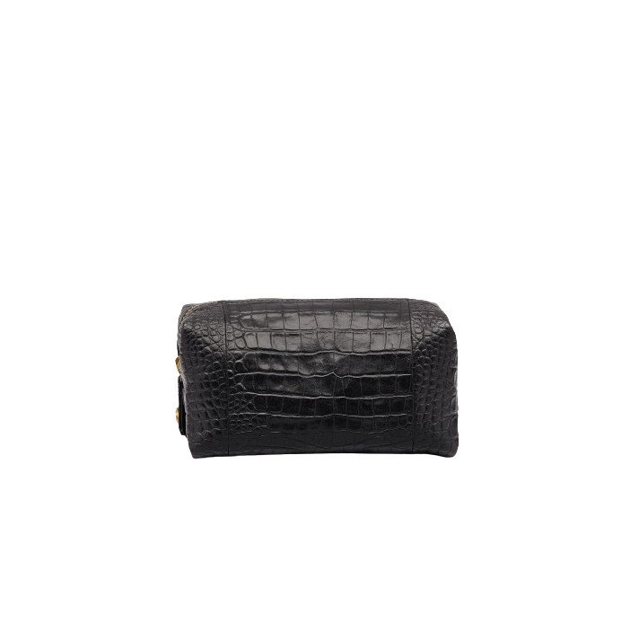 TROUSSE PAULETTE NOIR EMBOSSE CROCO CLARIS VIROT